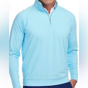 Holdnerness & Bourne Westland blue half zip, size M